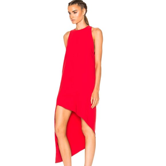 IRO Hamlin Asymmetrical Dress in Red Size 38 (US 6) - Picture 2 of 7